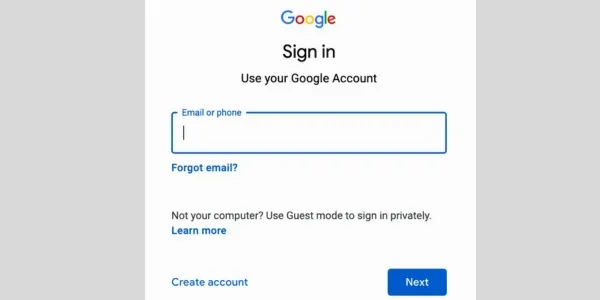 Using the Username and Password of Google Account